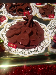 Chocolate guitars. Both my passions indulged. Danielle saw these in Germany and I hope she's bringing some home.